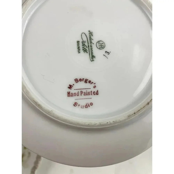 VTG Lot of 3 Mismatched Dinner Appetizer Plates Porcelain Floral Bavaria - Picture 11 of 16